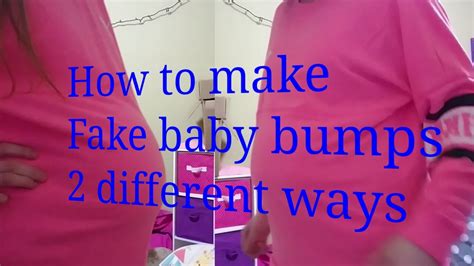 how to make a fake baby bump with clothes|realistic pregnancy belly.